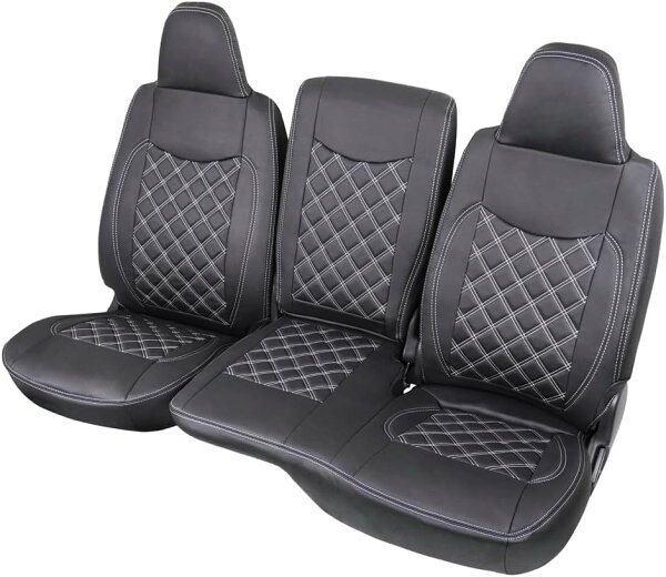 200系 ハイエース DX / DX GLパッケージ専用 フロントシート用 ダイヤカットデザイン シートカバー